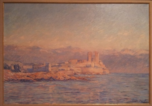 The Chateau d'Antibes Claude Monet 1888 oil on canvas Private collection; displayd at Art Gallery NSW