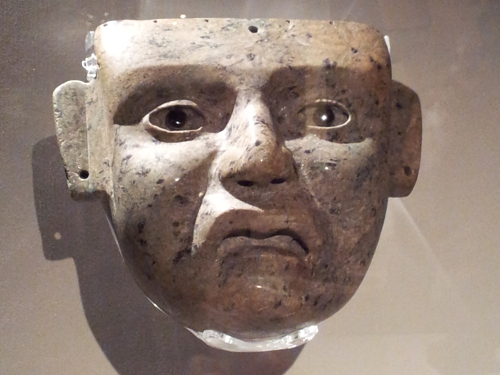 Teotihuacán mask Maker unknown, 900 - 1521 Greenstone with obsidian eyes